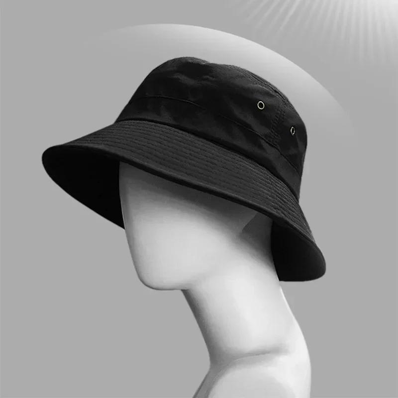 Summer Big Size XXL 64cm Quick Drying Bucket Hats Men Women Breathable Sun Protection Fisherman Caps Outdoor Climbing Hiking Hat