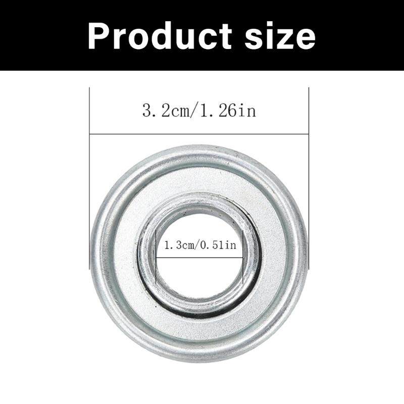 Pack of 4 Multipurpose Lawn Mower Bearings For Enhances Maneuverability Accuracy Fit For Various Hand Push Models