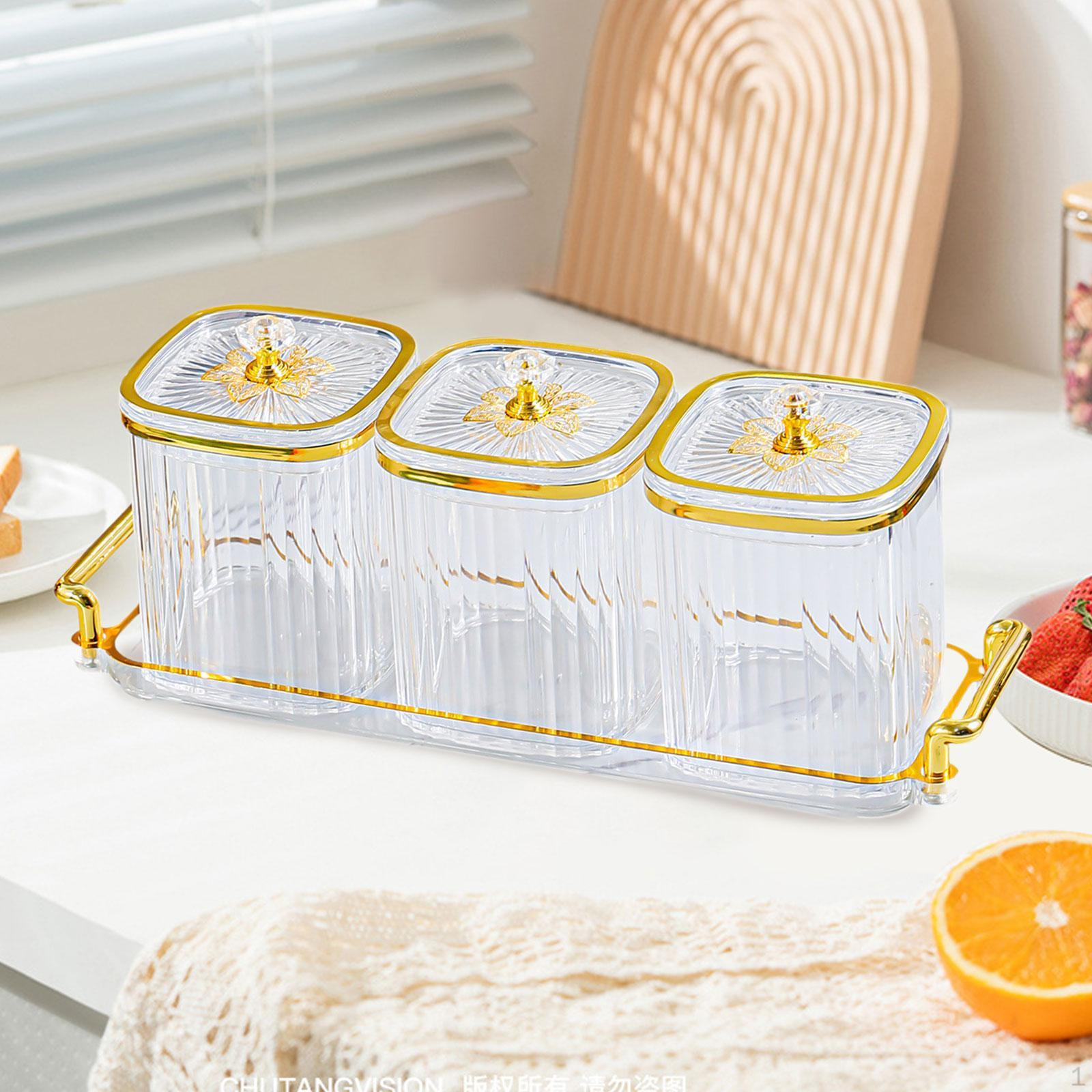 

Конфетницы с крышками, разделенные сервировочные тарелки, набор коробок для приправ для праздника сухофруктов и орехов