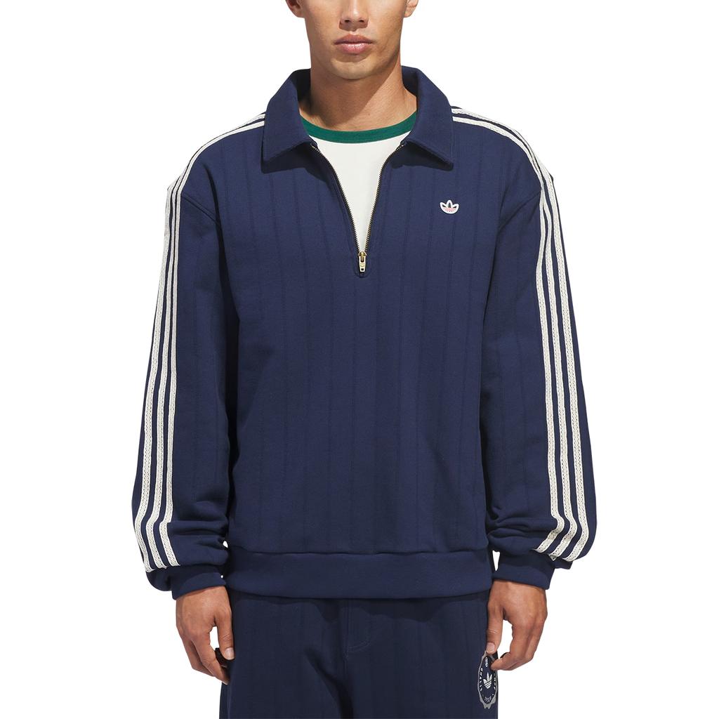 adidas X CLOT Quarter Zip Night Indigo Unisex Tops Blue JM7097