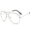 Unisex Retro Big Round Metal Frame Clear Lens Glasses Eyeglasses Spectacles