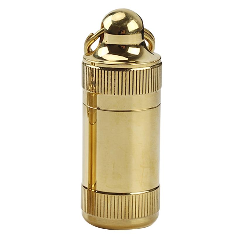 Portable Mini for Pill Organizer for Case Container Pocket for Pill Box Waterproof Medicine Bottle Keychain Sealed & Moi Large