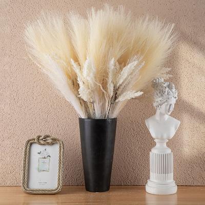 1PC Pampas Grass Decor Dreid Flowers Fluffy Pompas Grass Vase Filler Pampas Wedding Boho Deocr Flowers Home Table Decor, Rustic Farmhouse
