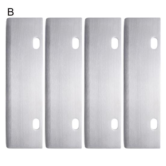 1 Set Grill Tools Grill Scraper Edge Sharper Blade Replacement Stainless Steel Outdoor Barbecue Cleaning Tools Heavy Duty BBQ Accessories