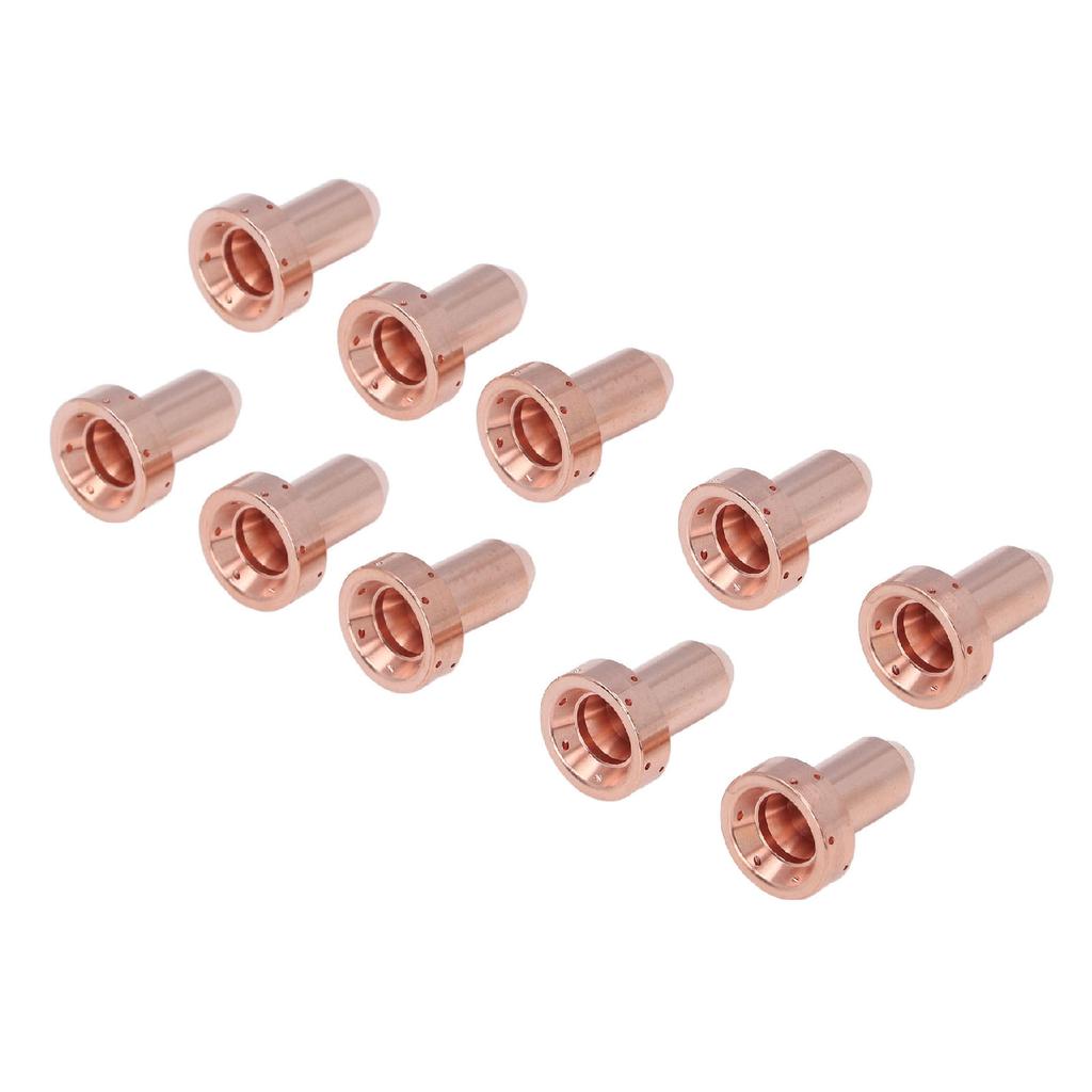10Pcs 9 8211 Nozzle 60A Brass Plasma Cutting Torch Nozzle Replacement for SL60 SL100