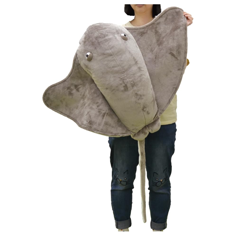 Yamani BIG Stingray Plush Toy, Approx. H19 x W83.5 x D120cm, 12120
