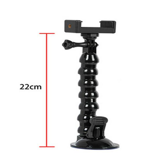Suction Cup Phone & Camera Holder for Vehicle Navigation, Live Broadcast, Recording, Sunroof & Sports Shooting