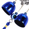 Blue Evil Eye Wind Chime Pendant Hand of Ornament Hanging Home Decor Door Hanger Turkish Symbol Protection Charm