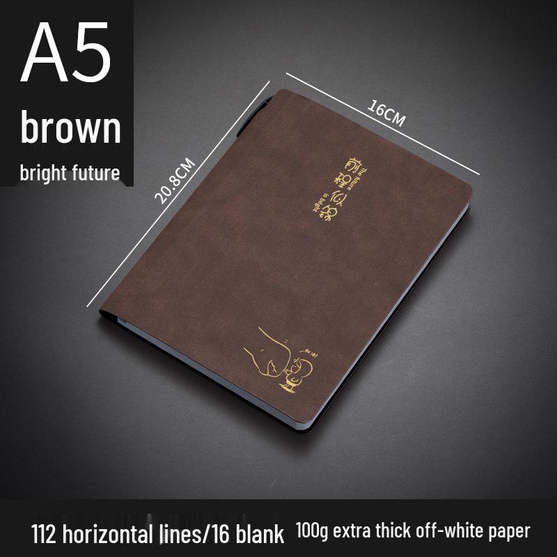 Customizable Sheepskin Notebook with Pen & Free Engraving - Company Logo 2025 Diary, A6/A5/B