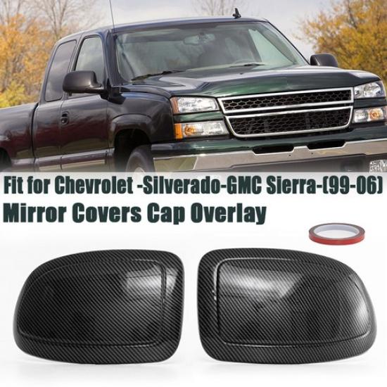 For 99-06 Silverado Avalanche Tahoe GMC Sierra Yukon Side Mirror Cover Cap Shell