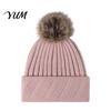 Warm Knit Caps for Daily Wear Winter Knitted Hat Women, Cold Weather Fleece Lined with Pom Thermal Beanies Pom, Chunky Snow Hat, Soft Ribbed