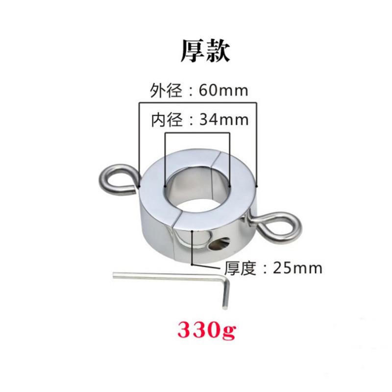 Men's Metal Penis Ring Thin Ear Thick Ear Trainer Scrotum Root Binding Pendant Horseshoe Ring Sexy Sex Product