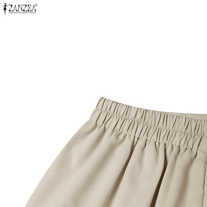 ZANZEA Dámské ležérní letní sukně s elastickým pasem