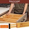 2/4pcs Bamboo Drawer Divider, Adjustable Expandable Drawer Divider, Bedroom Kitchen Drawer Storage Divider