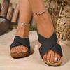 22 New Casual Roman Sandals, European and American Fish Mouth Cross-strapped Shoes, Summer Outer Thick-soled Sandals