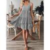IHUASU Fashion Summer Spring Short Sleeve O-Neck Casual Dresses International Design