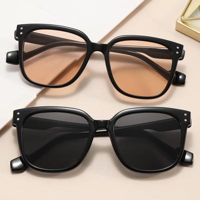 Sunglasses Women'S Personality Retro Large Frame Square Ink Street Glasses