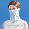 Ice Silk Sunscreen Mask Women Summer Anti-Uv Quick-Drying Face Cover Scarf Breathable Lady Neck Protection Hanging Ear Headband