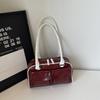 New Ladies Pillow Shaped Fashion Single Shoulder Bag Semi-Circle Bright Surface Casual Women's Bag