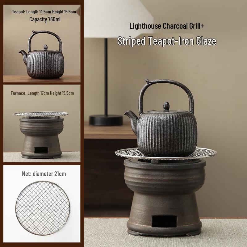 Charcoal Stove Teapot Set