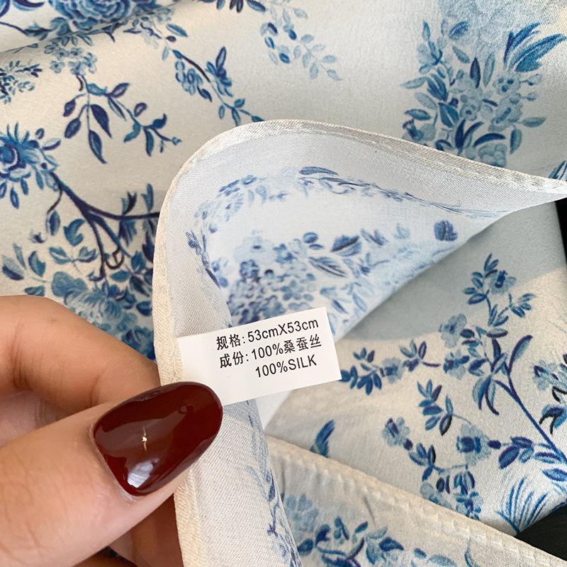 100% Silk Scarf, Women's Square Neck Wrist Scarf, Wrapped Ladies' Scarf, Scarf Pashmina Women's Headscarf, Headscarf Cloth Avatar