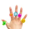 5 PCS Cartoon Finger Ring Toy, LED Flashing Light Toy for Kids Birthday Party Favors,animal and Frui