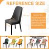 Plush Curved Back Dining Chair Covers,Stretch Dining Modern Chair Slipcovers , Chair Protector For Home Kitchen