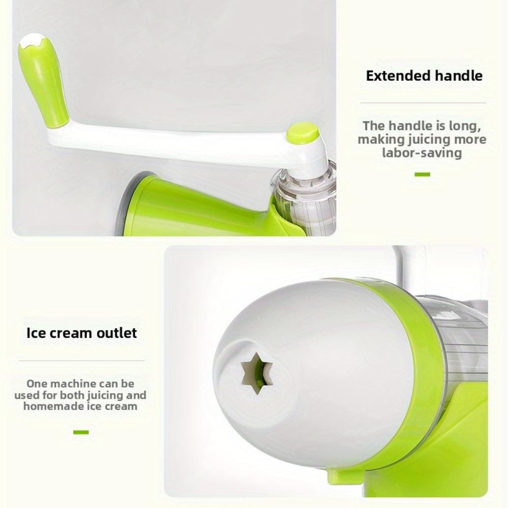 Manual Fruit Juicer with Hand Crank , Heavy Duty Plastic Construction, Non Electric Citrus , Berry Juicer for Lemons, Oranges, Apples, Berries