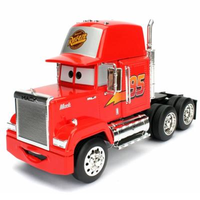 1:Modellino da collezione Mack Trailer di Cars Disney in scala 1:24, auto personaggio Pixar [Usato]