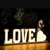 1Pc 73cm Lighting Heart Frame KT Board Party Decor for Wedding Birthday Home Party Decorating Tool