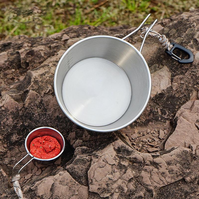 30ml 600ml Bait Bowls Stainless Steel Bait Cup Powdered Fish Food Mixing Container Multifunctional Angling Tackle Bowls