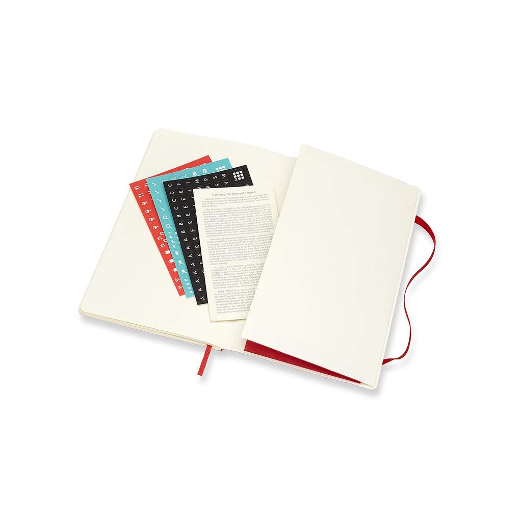 Moleskine Notebook 2022 January Start 12 Months Weekly Diary Soft Cover Large Size Scarlet Red DSF212WN3Y22
