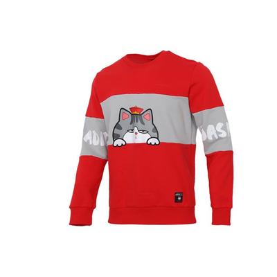NEO Chinese New Year Print Sports Pullover Sweatshirt Men Tops Red GP5761