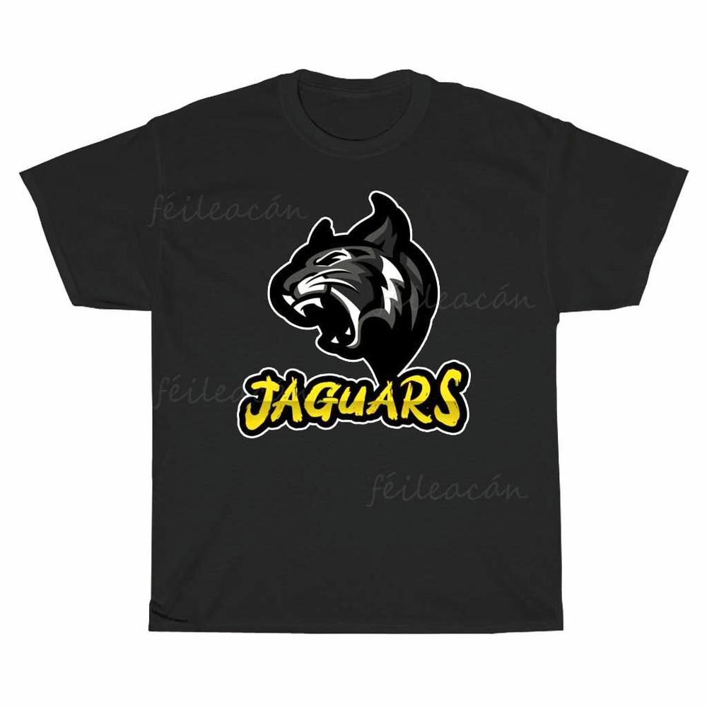

Jaguars Yellow amp; Black Sports Team Art Logo American TShirt Funny Size S to 5XL Unisex T-Shirt XXXXL