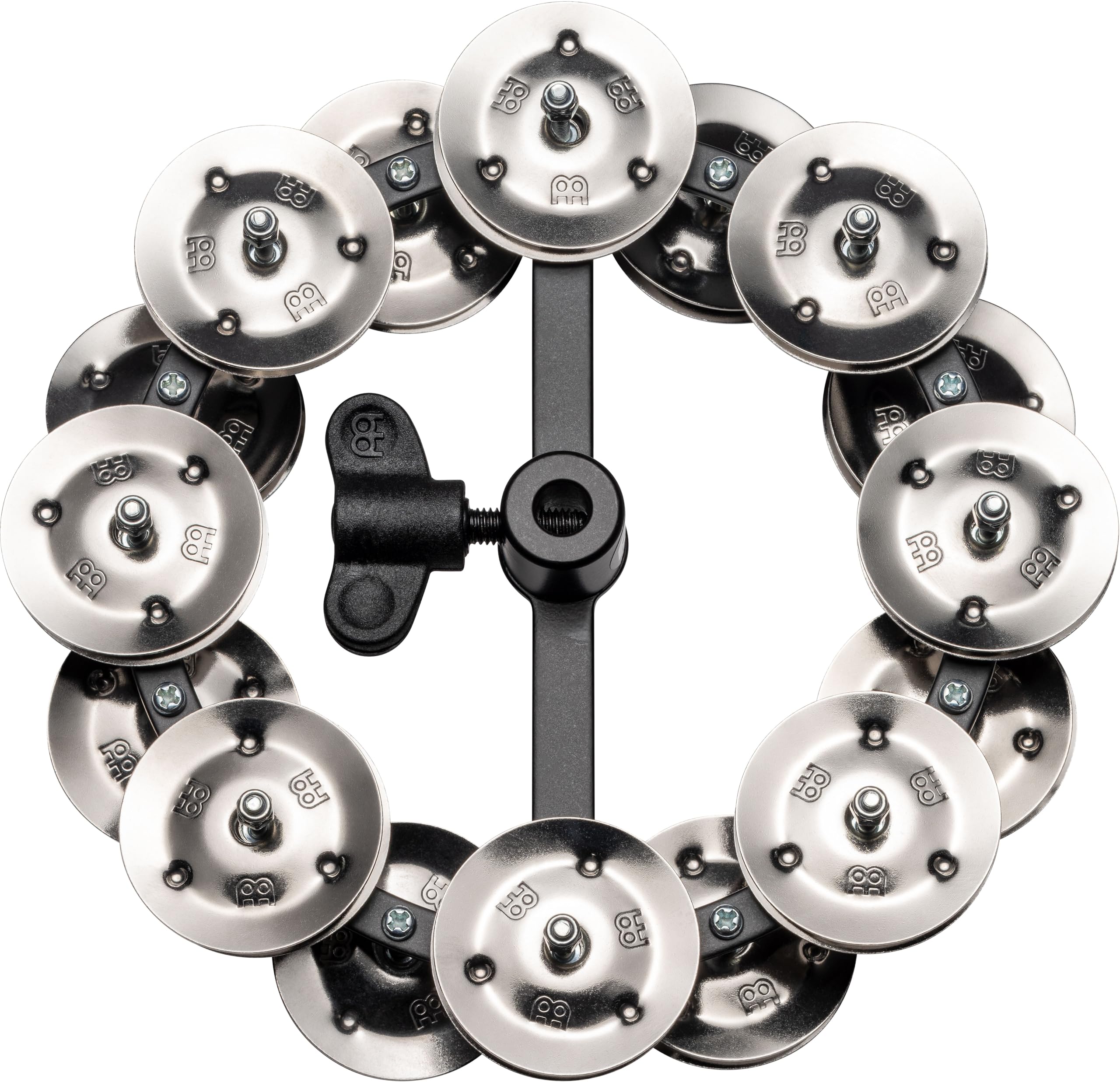 

MEINL Percussion Headliner Series Hihat Tambourine Stainless Steel 2rows HTHH2BK []