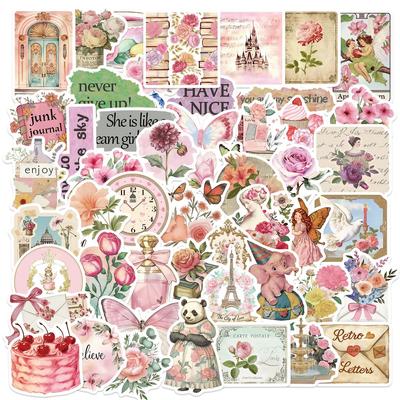 50 Retro Rosa Mädchen Graffiti Aufkleber Dekorieren Gitarre Laptop Koffer DIY Wasserdicht