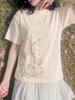 Harajuku Vintage Top YK Top Mode Kurzarm Top Pop Print Kurzarm Lässig Locker Streetwear Bedrucktes Rundhals T-Shirt