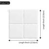 3pcs 3D Glossy Square Tile Decals Self Adhesive Wall Tile Sticker Heat-prroof Vinyl Wallpaper for Home DIY Decoration