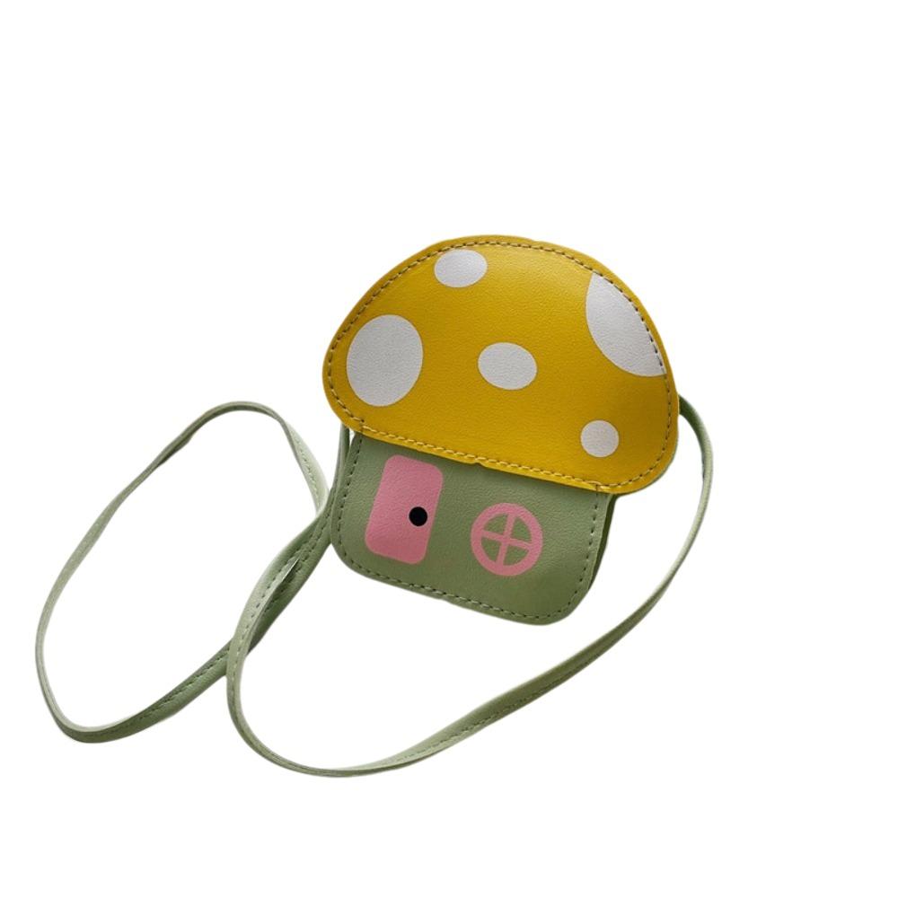 

PU Messenger Bag Kids Princess Shoulder Bag Cute Coin Purse For Baby Girls жовтий