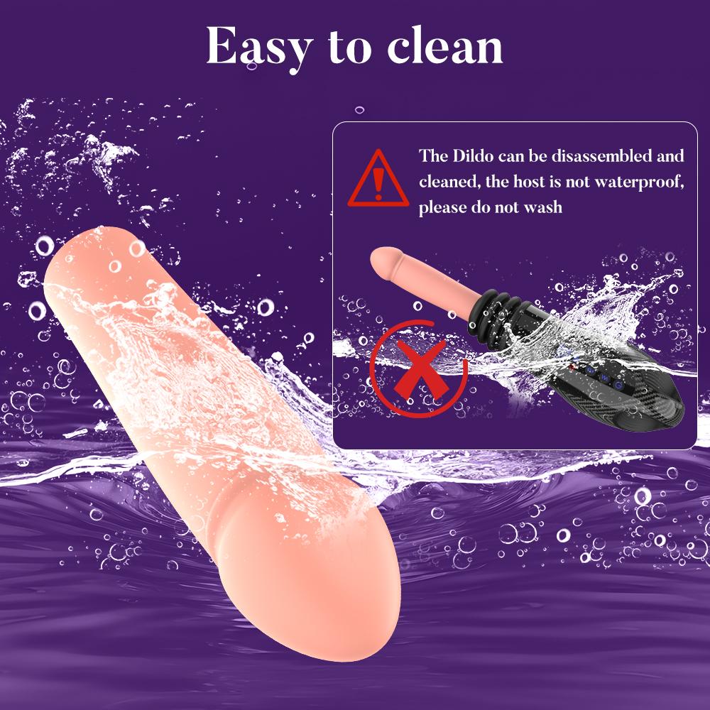 Teleskopowy Wibrator Dildo Mini Maszyna Seksualna dla Większości Dildo z Przyssawką Automatyczny Pistolet Wbijający Flirtujący Zabawka Seksualna 3P dla Kobiet