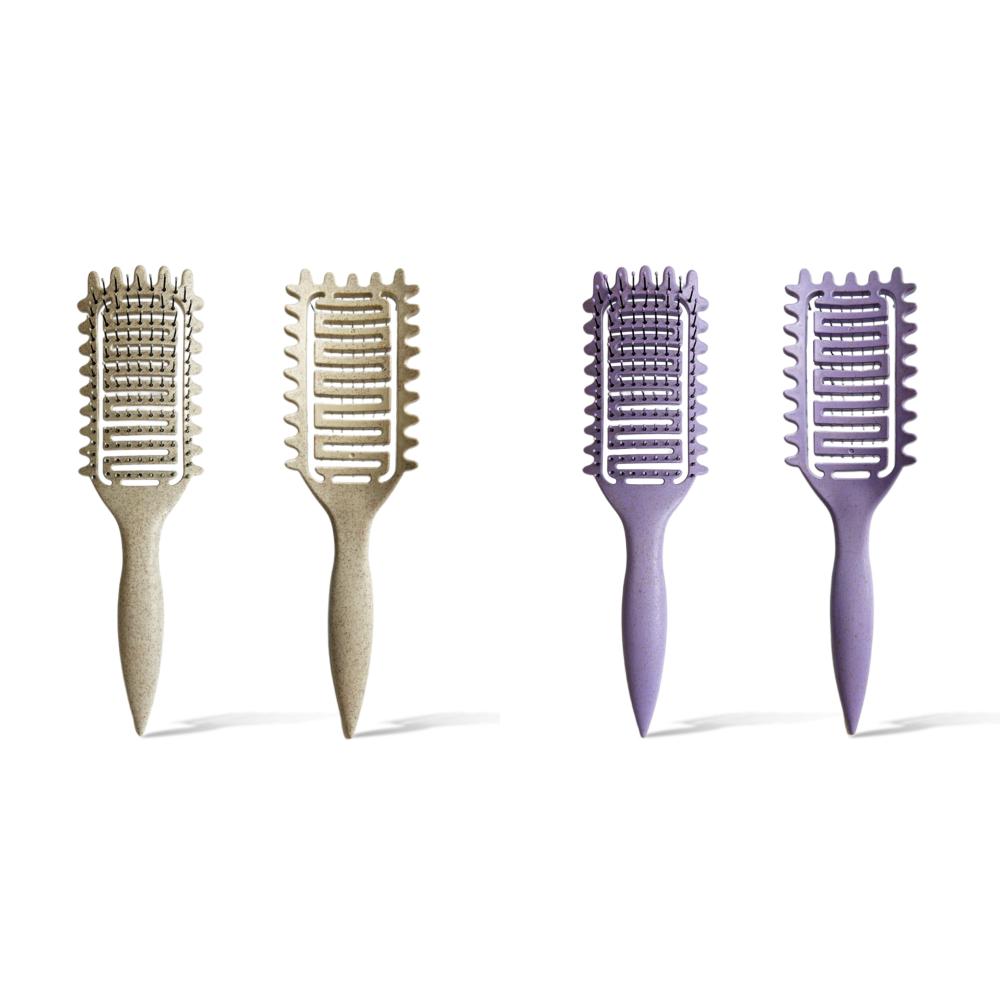 

#L 3 In 1 Curl Defining Brush Ergonomic Comb for Curly Thick Straight Hair (Whit