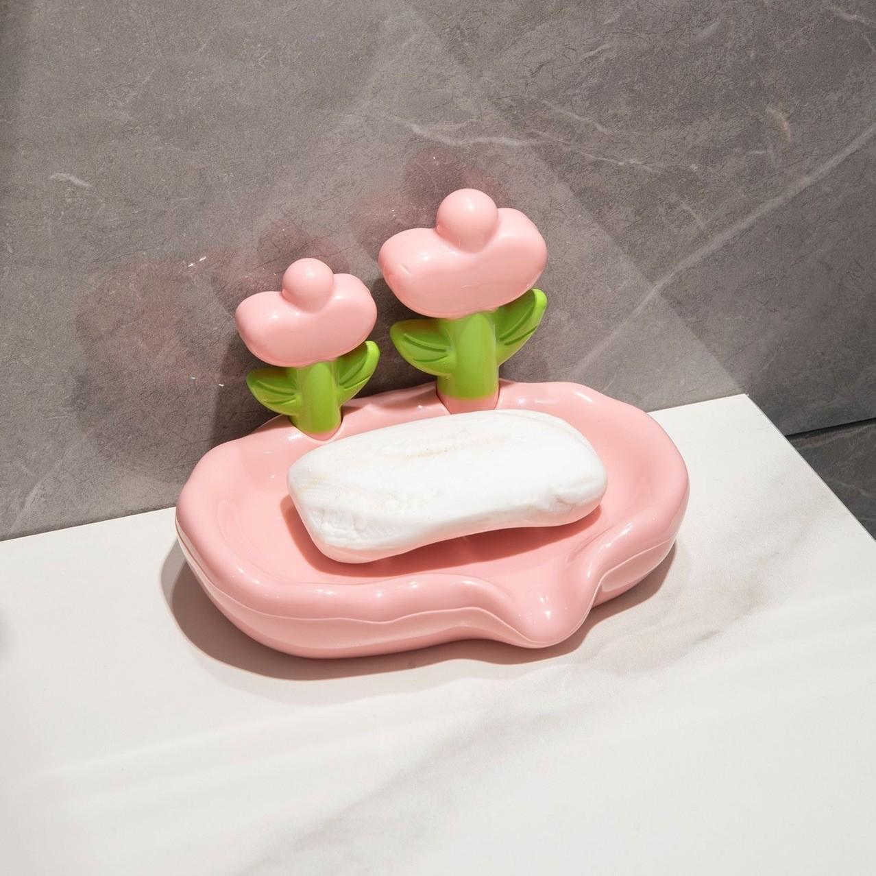 

Мыльница для ванной комнаты, мыльница для хранения раковины One Size розовый