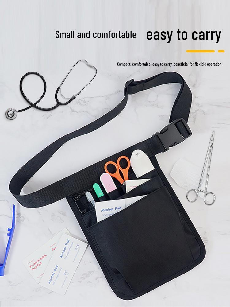 Durable Multi-Pocket Nurse Tool Bag - Portable Medical Care Waist Storage