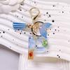 26 Letters Initials Fishtail Pendant Letters A To Z 26 Letter Keychain  Jewelry Gift