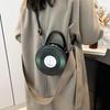 Personalized Creative Small Round Bag New Fashion Women's Niche Retro Record Shape Bag Ins Ladies PU Crossbody Bag KTB
