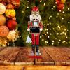 Elegant 38cm Wood Nutcrackers Statue Artistic Tabletop Decoration for Nut Cracking and Display Stylish Desktop Ornament