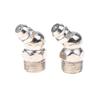 10Pcs 45 Degree Hydraulic Grease Nipples Iron Zinc Fittings Durable for Bus Truck Lubrication Industrial Repair Work