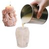 Mother'S Day Silicone Cylinder Candle Mould Non-Toxic Flower Child Mould Handmade 3D Flower Candle Moulds for Dishwashers Washe