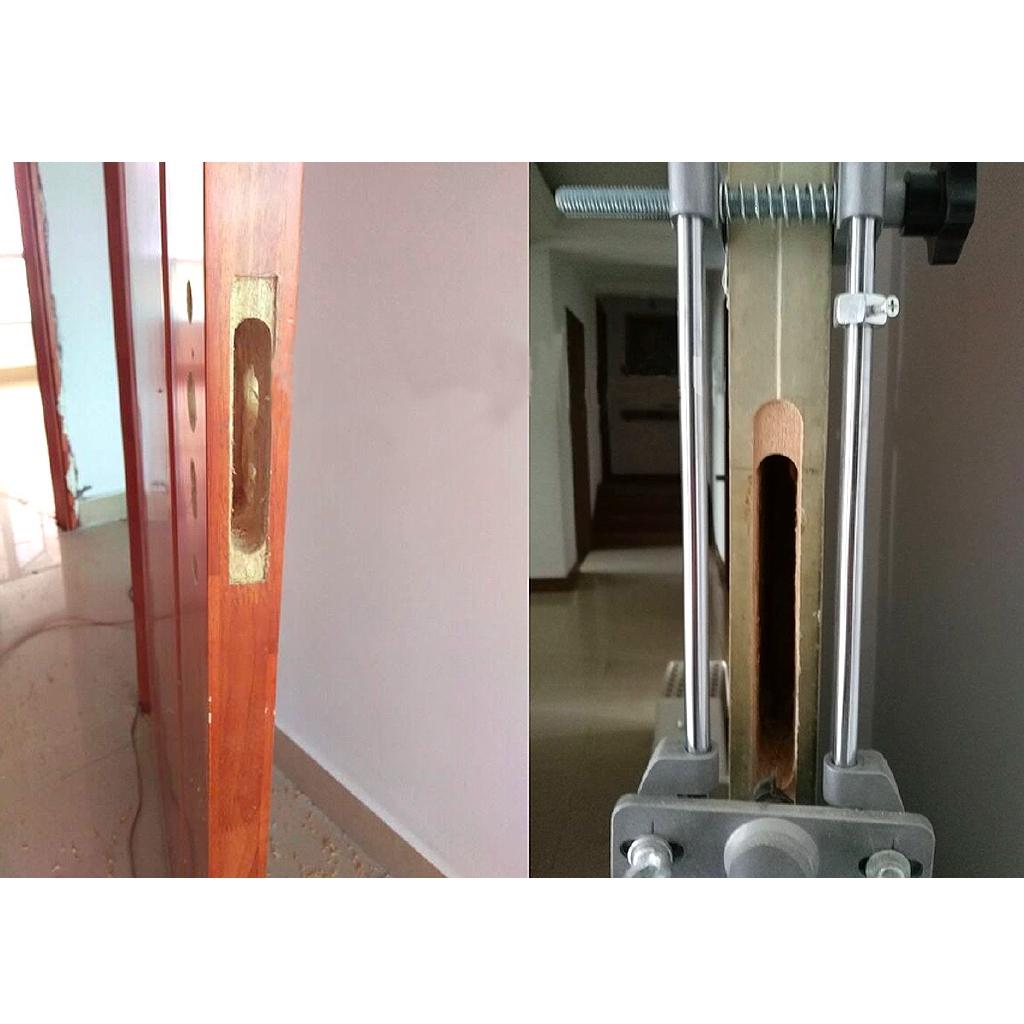 New Mortice Door Fitting Jig Lock Mortiser DBB Key JIG1 With 3 Cutters Case 8Pcs Set Tool Maintenance Set