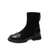High Heel Women's British Style Women's Boots 2025 Autumn New Fashion Temperament Socks Boots Elastic Skinny Martin Boots Women